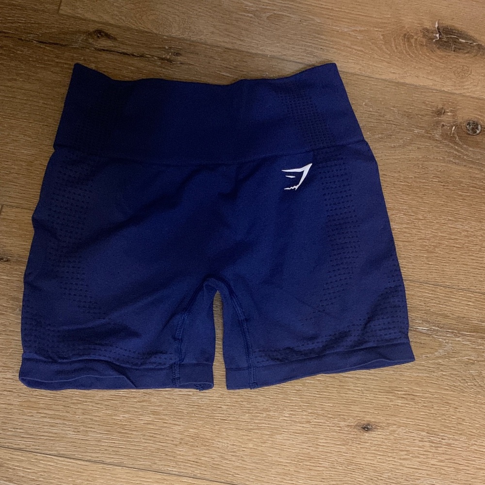 Gymshark Women's Deep Navy High-Waist Seamless Bike Shorts